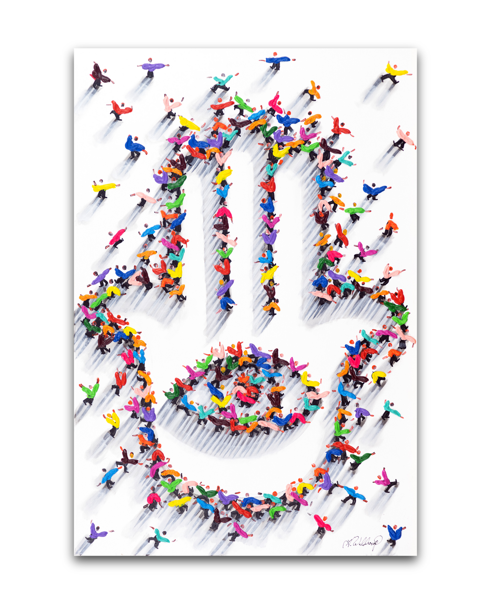 Hamsa w/ Evil Eye (Original Painting)