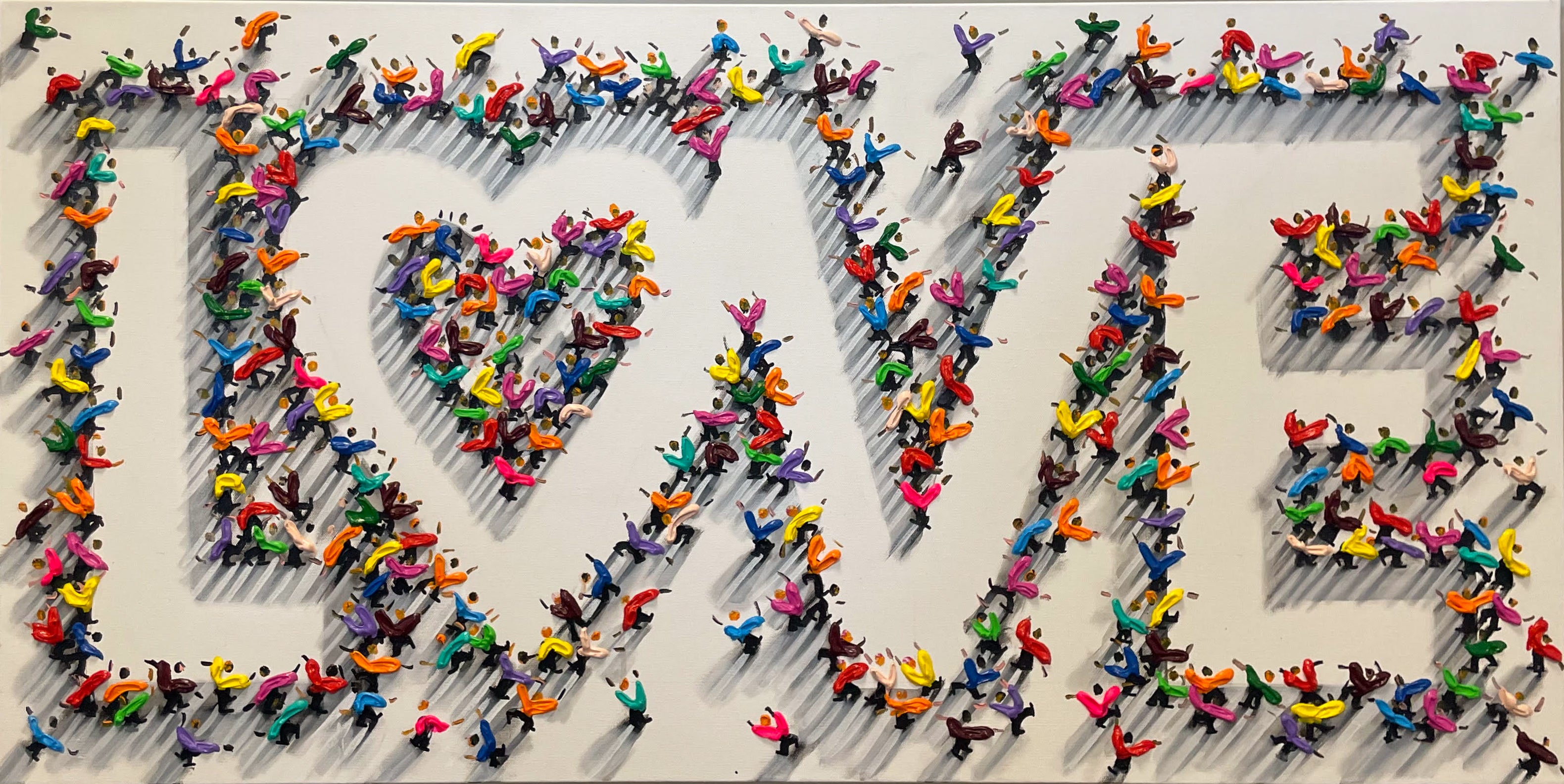 L♡VE - Horizontal in Color (Original Painting)