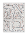 Hebrew Love No. 2 - White On White (Original Painting)