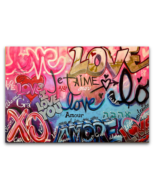 LOVE Graffiti Languages (Original Painting)