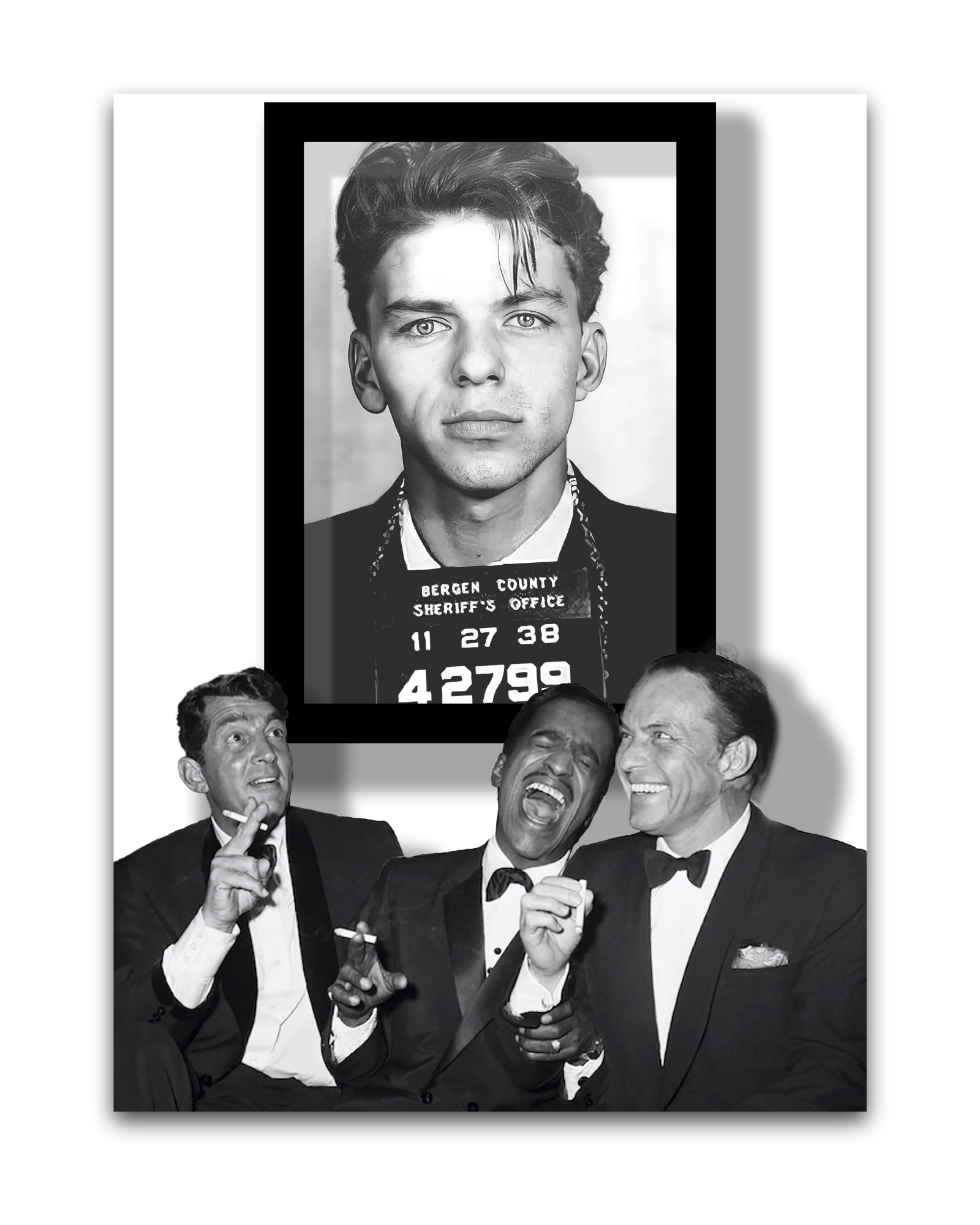 Frank Sinatra x The Rat Pack (Mixed Media Painting)